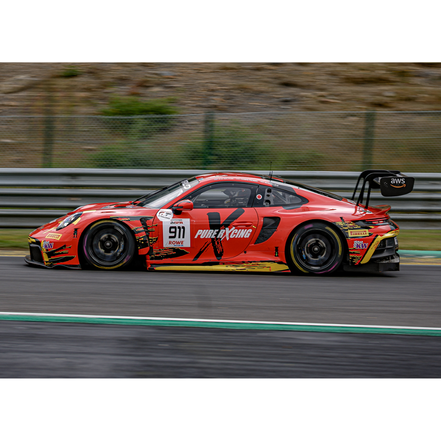 Spark Models Porsche 911 GT3 R (992) No.911 Pure Rxcing - 24H Spa 2025 - R. Lietz - A. Malykhin - T. Preining 1/43 Scale Model