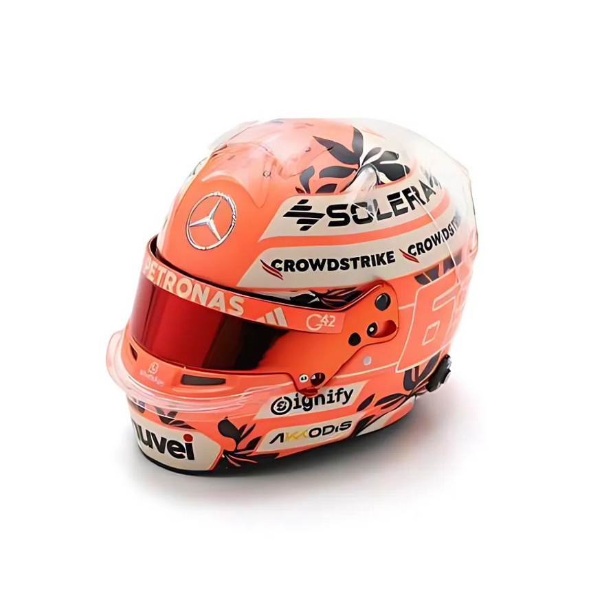 Spark Models F1 Mercedes-AMG PETRONAS F1 Team - George Russell - Miami GP 2025 Mini Replica Helmet 1/5 Scale