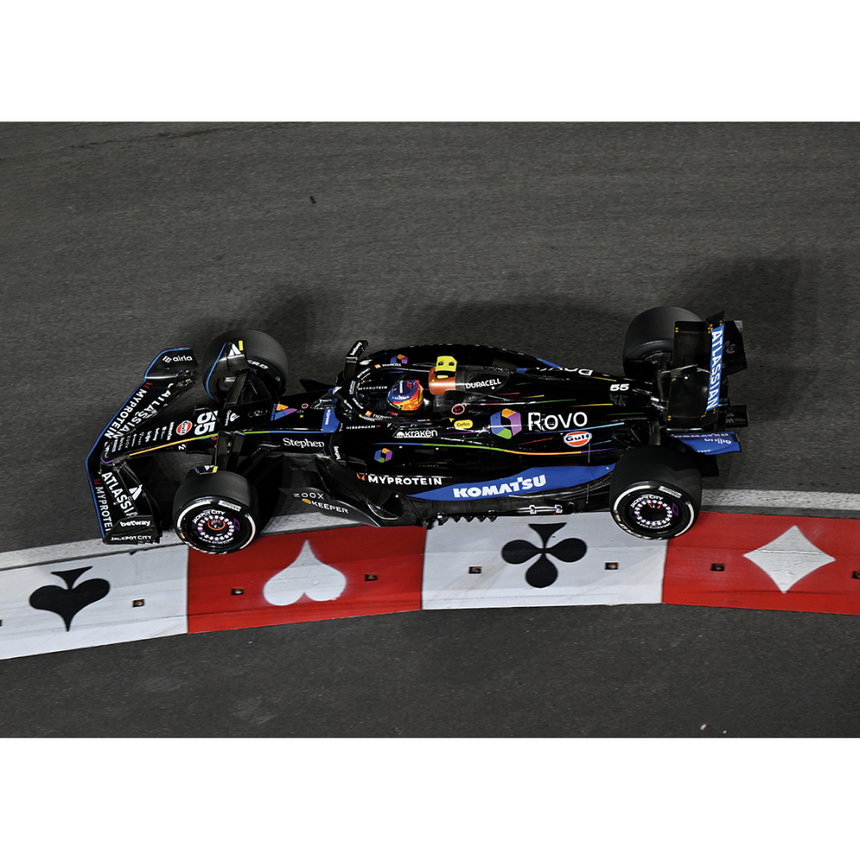 Spark Models F1 Atlassian Williams F1 Team FW47 No.55 5th Las Vegas GP 2025 - Carlos Sainz 1/43 Scale Model