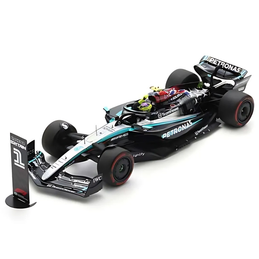 Spark Models F1 Mercedes F1 - AMG PETRONAS No.44 F1 W15 E Performance - Winner British GP 2024 - Lewis Hamilton 1/18 Scale Model