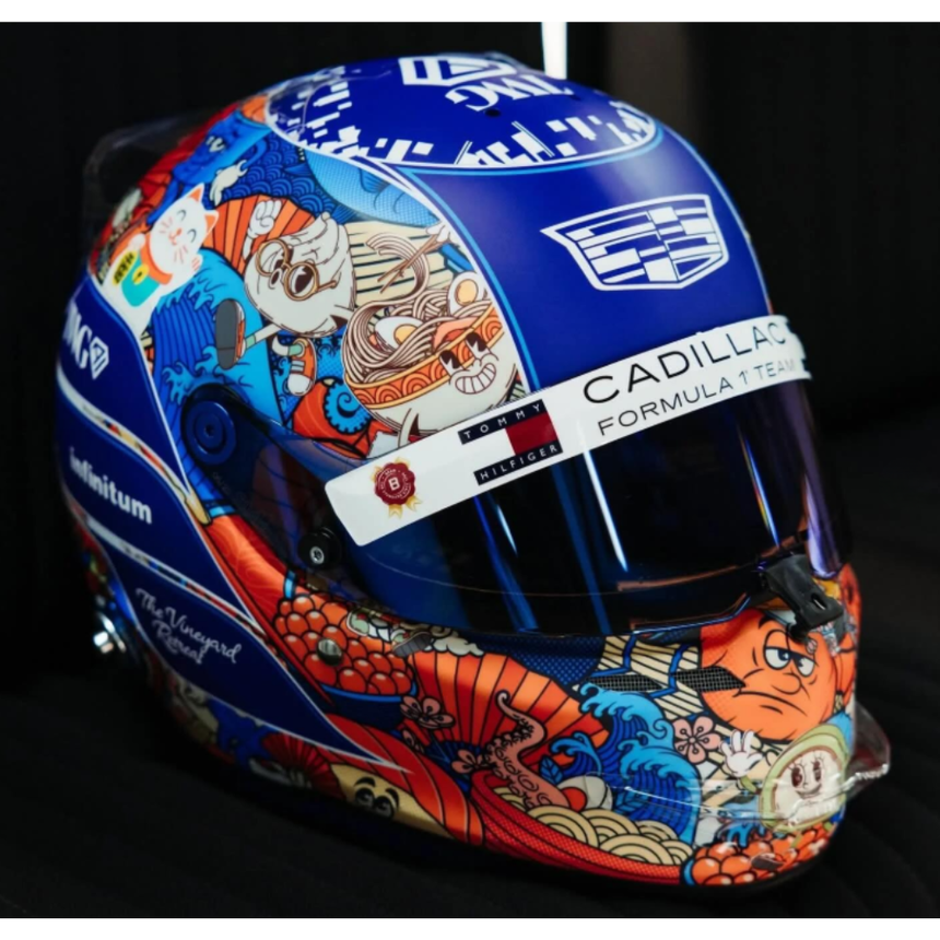 Spark Models F1 Cadillac - Valtteri Bottas Japanese GP 2026 1/5 Scale Mini Replica Helmet