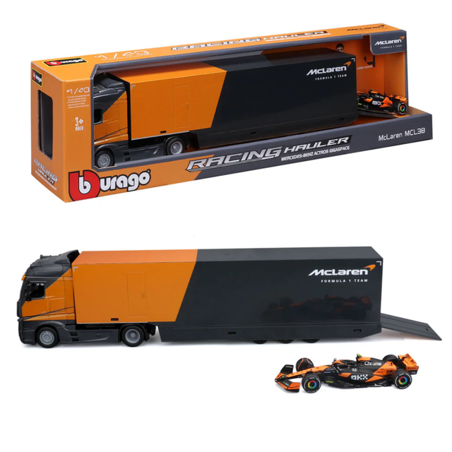 Bburago F1 McLaren F1 Racing Transporter MCL38 2024 - Lando Norris 1/43 Scale