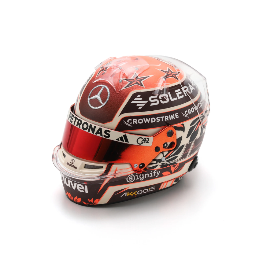 Spark Models F1 Mercedes-AMG PETRONAS F1 Team - Kimi Antonelli - Miami GP 2025 Mini Replica Helmet 1/5 Scale