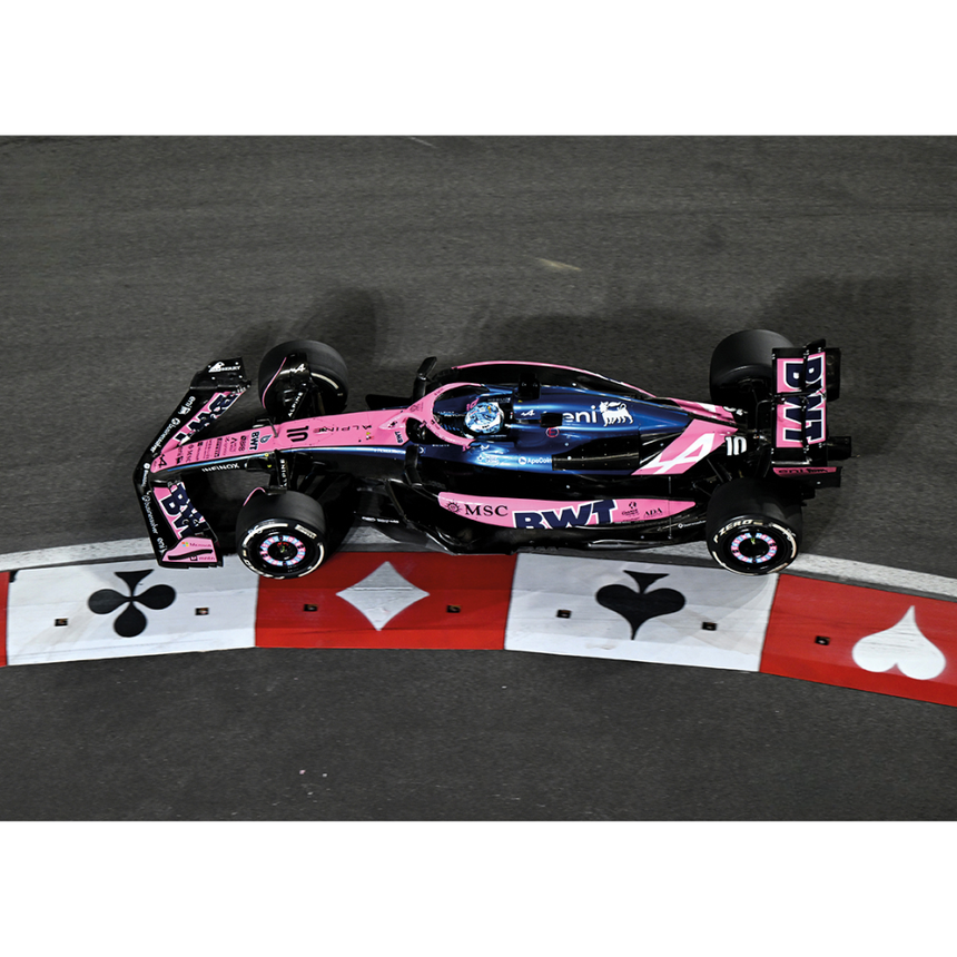 Spark Models F1 BWT Alpine Formula One Team A525 No.10 Las Vegas GP 2025 - Pierre Gasly - (with pit board) 1/43 Scale Model