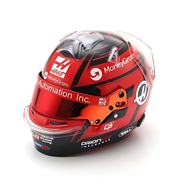 Spark Models F1 MoneyGram Haas F1 Team - Esteban Ocon - 2025 Mini Replica Helmet Model 1/5 Scale Model