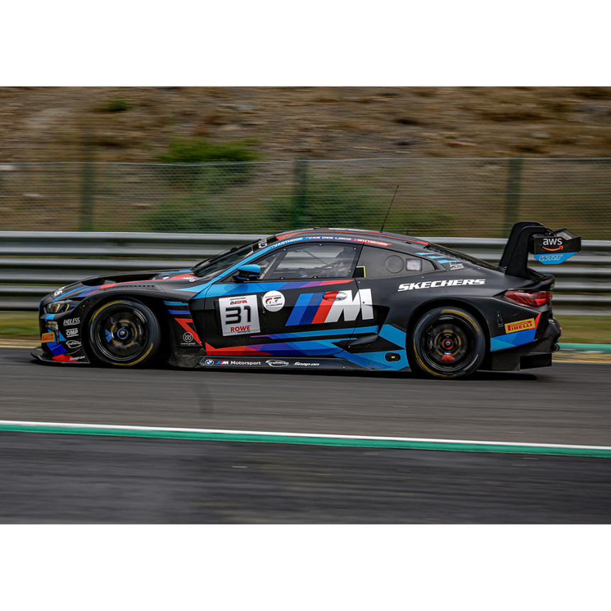 Spark Models BMW M4 GT3 EVO No.31 Team WRT - 8th 24H Spa 2025 - D. Vanthoor - S. van der Linde - M. Wittmann 1/43 Scale Model