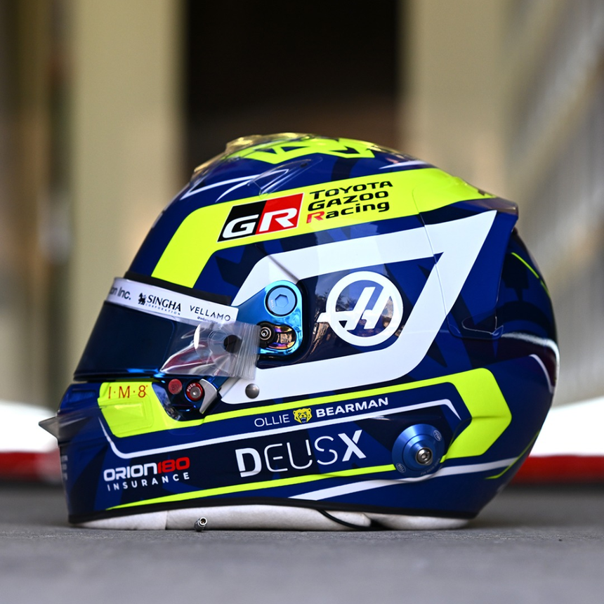 Spark Models F1 TGR Haas F1 Team - Ollie Bearman - 2026 1/5 Scale Mini Replica Helmet