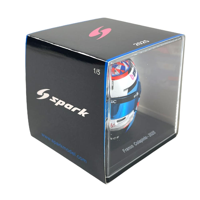 Spark Models F1 BWT Alpine F1 Team - Franco Colapinto - 2025 Mini Replica Helmet 1/5 Scale Model