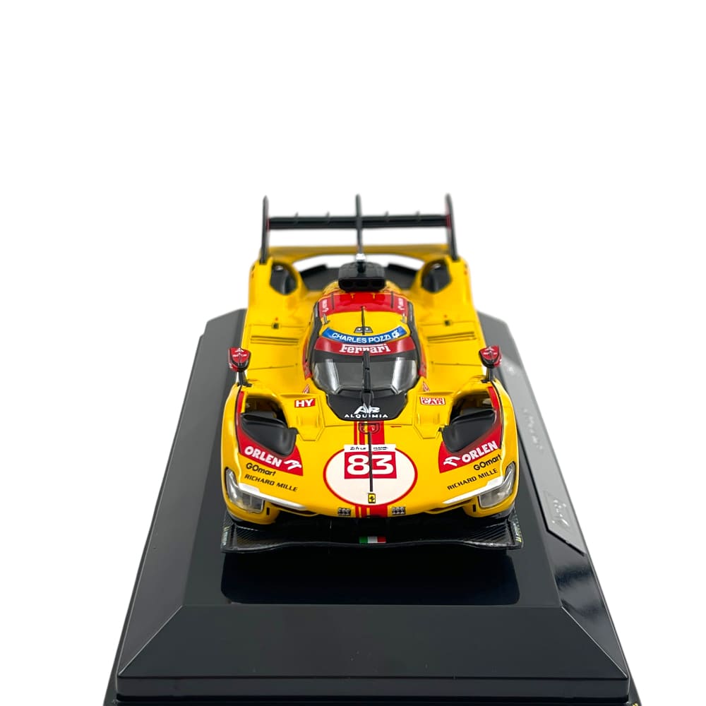 Bburago Ferrari Racing 499P Le Mans Hypercar 2024 AF Corse No.83 Hard Case 1/43 Scale Model
