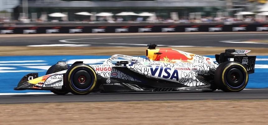 Spark Models Racing Bulls VCARB 02 No.6 Visa Cash App Racing Bulls Formula One Team - British GP 2025 - Isack Hadjar 1/18 Scale Model