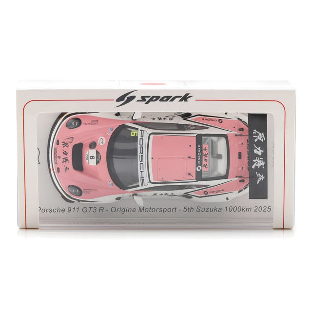 Spark Models Porsche 911 GT3 R No.6 Origine Motorsport - 5th Suzuka 1000km 2025 - L. Heinrich - A. Picariello - B. Buus 1/43 Scale Model