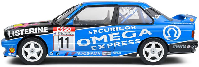 Solido BMW E30 M3 Blue BTCC 1991 1/18 Scale Model