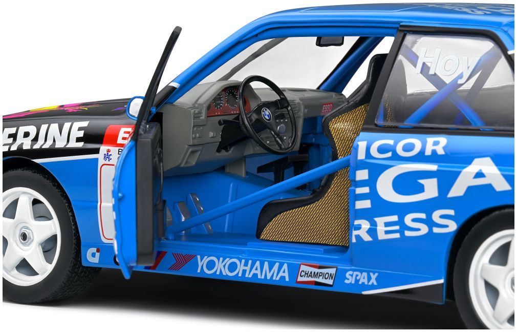 Solido BMW E30 M3 Blue BTCC 1991 1/18 Scale Model