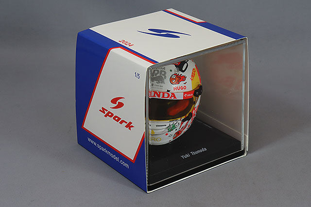 Spark Models F1 Visa Cash App RB Formula One Team - Yuki Tsunoda - Italian GP 2024 Mini Replica Helmet 1/5 Scale Model