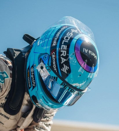 Spark Models F1 Mercedes-AMG PETRONAS F1 Team - George Russell - US GP 2025 1/5 Scale Mini Replica Helmet