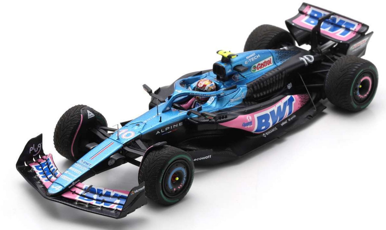 Spark Models F1 Alpine A523 2023 No.10 BWT Alpine F1 Team - Pierre Gasly Team 1/43 Scale