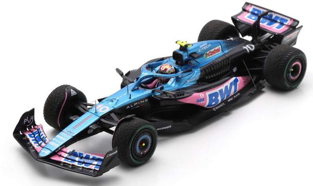 Spark Models F1 Alpine A523 2023 No.10 BWT Alpine F1 Team - Pierre Gasly Team 1/43 Scale