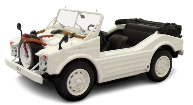 Minichamps Porsche 597 Jagdwagen 1954 White 1/43 Scale