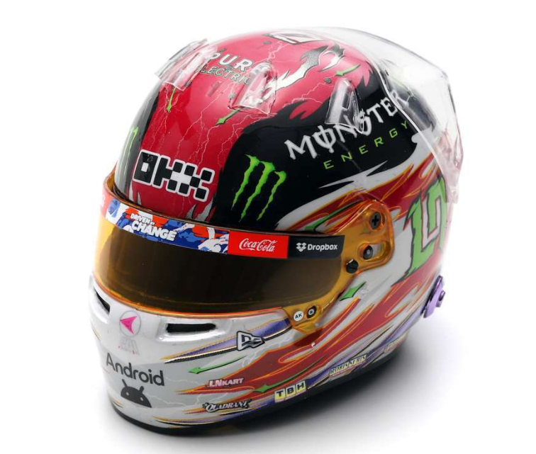 Spark Models F1 Lando Norris 2024 Japanese GP 2024 Mini Replica Helmet 1/5 Scale
