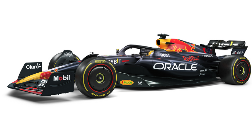 Spark Models F1 Oracle Red Bull Racing RB19 No.1 Oracle Red Bull Racing Winner Dutch GP 2023 - Max Verstappen 1/18