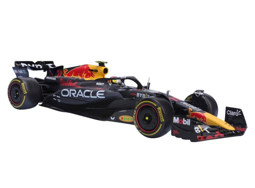 Bburago F1 Red Bull Racing RB19 2023 Sergio Perez With Helmet 1/24 Scale Model Car