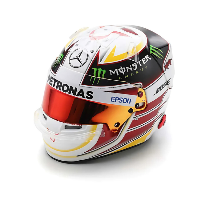 Spark Models F1 Lewis Hamilton - Mercedes F1 - AMG PETRONAS - US GP - F1 World Championship 2015 Mini Replica Helmet 1/5 Scale