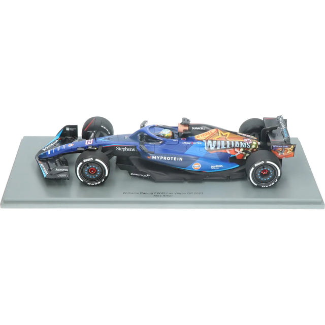 Spark Models F1 Williams F1 Team FW45 No.23 Williams Racing Las Vegas GP 2023 Alex Albon 1/18 Scale Model