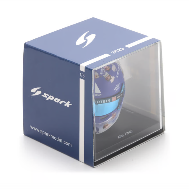 Spark Models F1 Williams Racing - Alexander Albon - British GP 2025 Mini Replica Helmet 1/5 Scale Model