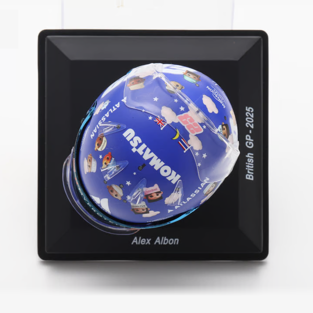 Spark Models F1 Williams Racing - Alexander Albon - British GP 2025 Mini Replica Helmet 1/5 Scale Model