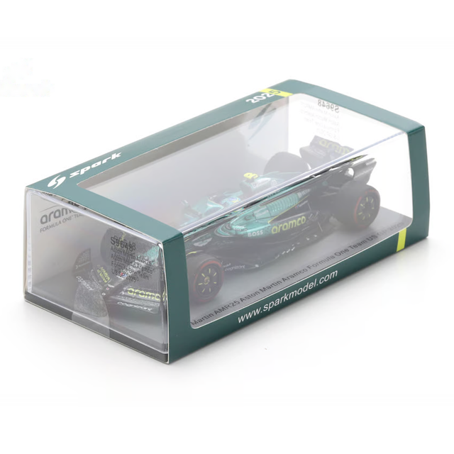 Spark Models F1 Aston Martin F1 AMR25 No.14 Aston Martin Aramco F1 Team - US GP 2025 - Fernando Alonso 1/43 Scale Model