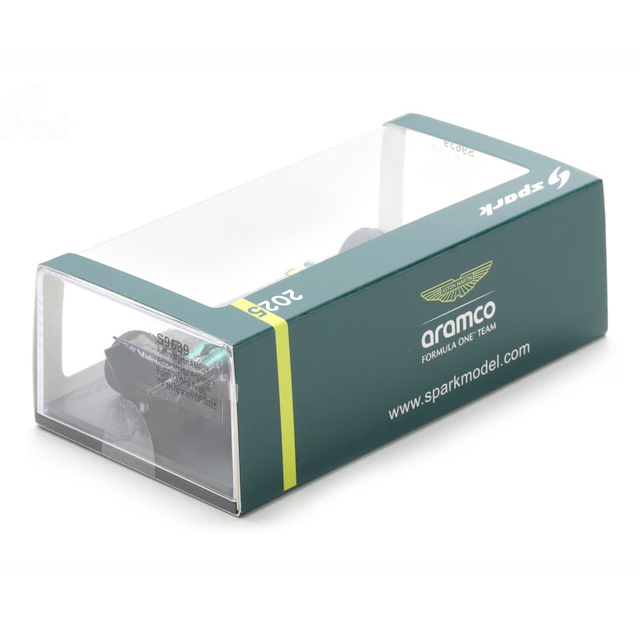 Spark Models F1 Aston Martin F1 Team AMR25 No.14 Aston Martin Aramco 5th Hungarian GP 2025 Fernando Alonso 1/43 Scale Model