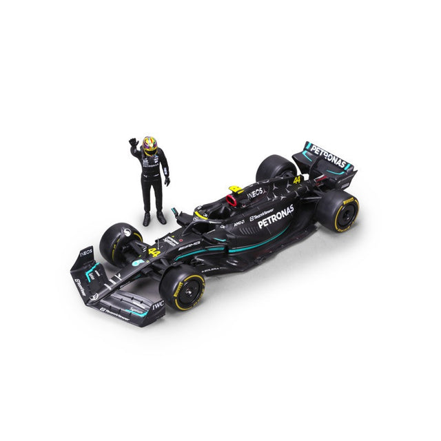 Bburago F1 Mercedes F1 Team W14 2023 Lewis Hamilton With Driver 1/24 Scale