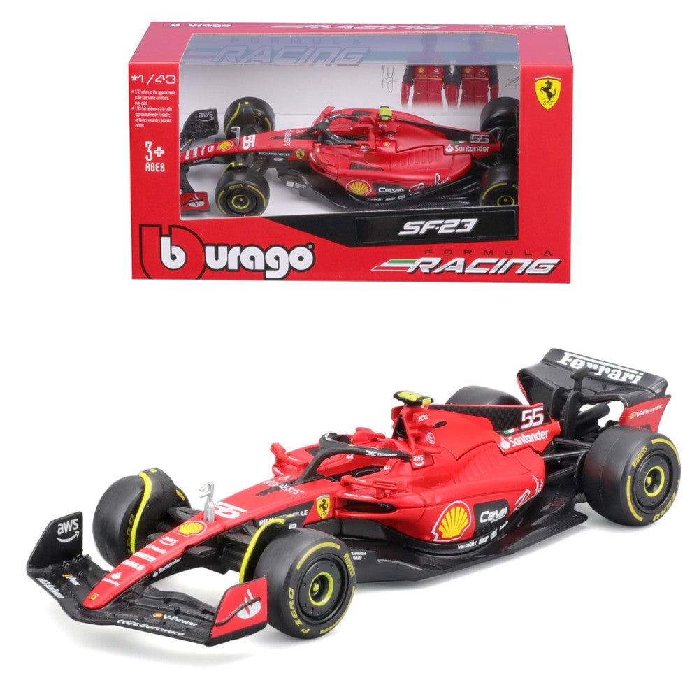 Bburago 1/43 Ferrari F1 SF-23 - Monza GP 2023 (C. Sainz) - Modèle Diecast Officiel