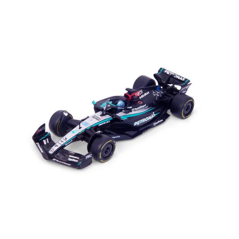 Bburago F1 Mercedes F1 AMG W15 2024 With Helmet - George Russell 1/43 Scale Model