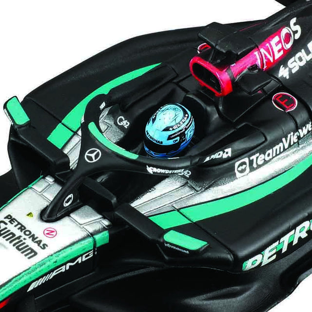Bburago F1 Mercedes F1 AMG W15 2024 With Helmet - George Russell 1/43 Scale Model