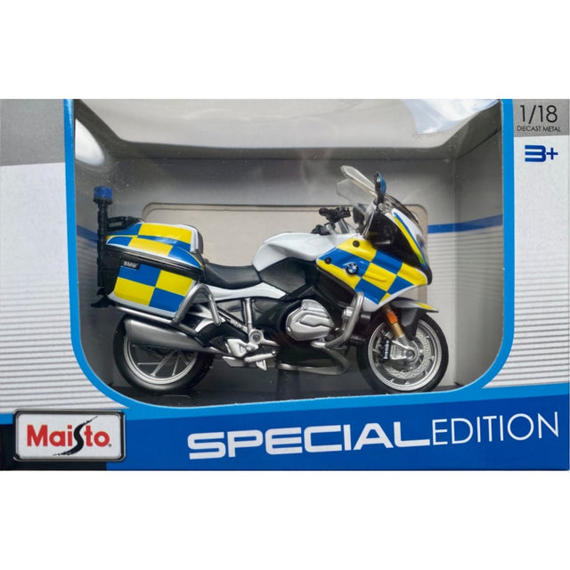 Maisto Motorbike Police Motorcycle 1/18 Scale Die-Cast Model