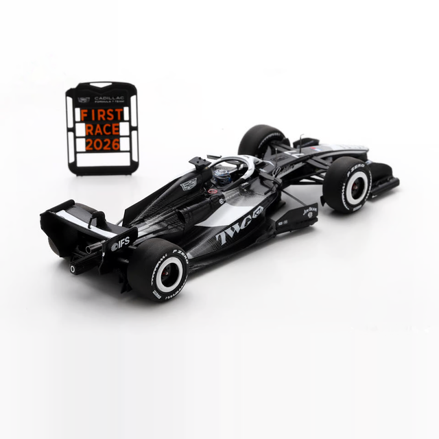 Spark Models F1 Cadillac F1 Team TBC No.77 Australian GP 2026 - Valtteri Bottas - With pit board 1/43 Scale Model