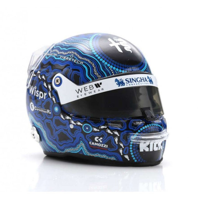 Spark Models F1 Alfa Romeo F1 Team Stake - Valtteri Bottas Australian GP 2023 1/5 Scale Mini Replica Helmet