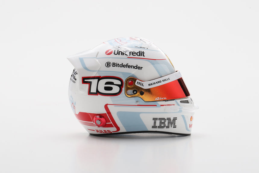 LookSmart F1 Charles Leclerc - Monaco GP 2025 - 2nd Place Mini Replica Helmet 1/5 Scale
