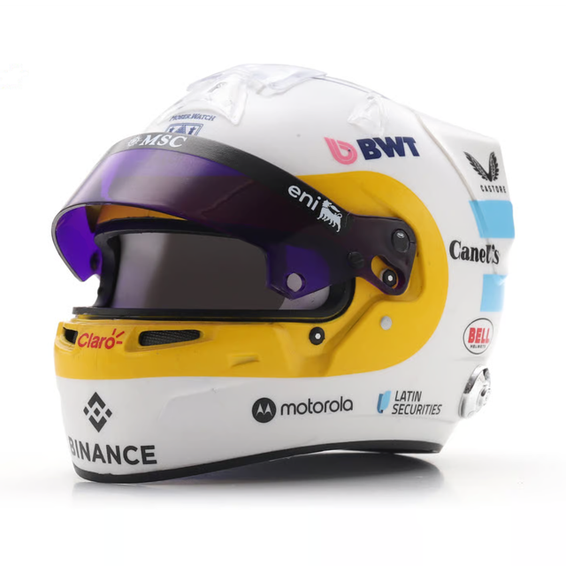 Spark Models F1 BWT Alpine F1 Team - Franco Colapinto - US GP 2025 1/5 Scale Mini Replica Helmet