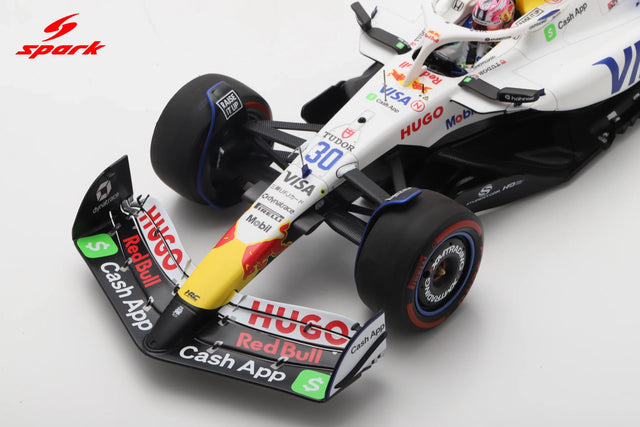 Spark Models F1 Racing Bulls VCARB 02 No.30 Visa Cash App Racing Bulls F1 Team 2025 - Liam Lawson - Japanese GP 2025 1/18 Scale Model