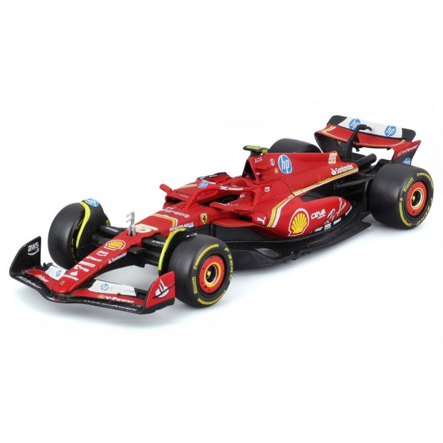 Bburago F1 2024 Ferrari F1 Team SF-24 Two Pack Charles Leclerc and Carlos Sainz 1/43 Scale Model