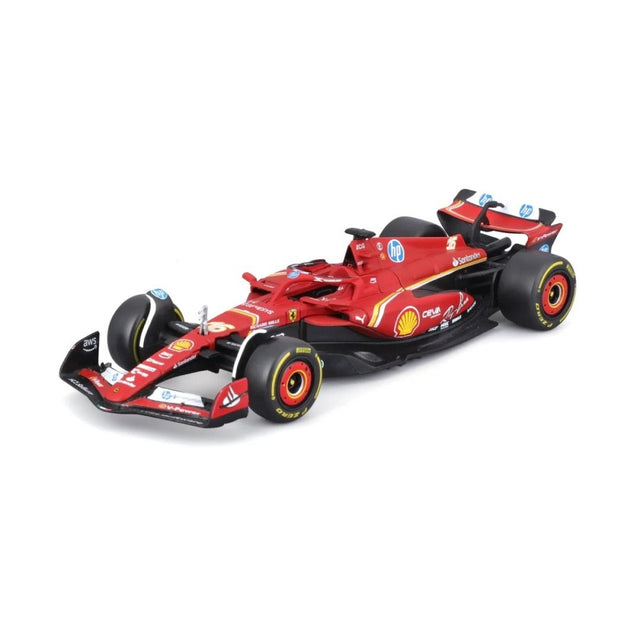 Bburago F1 2024 Ferrari F1 Team SF-24 Two Pack Charles Leclerc and Carlos Sainz 1/43 Scale Model