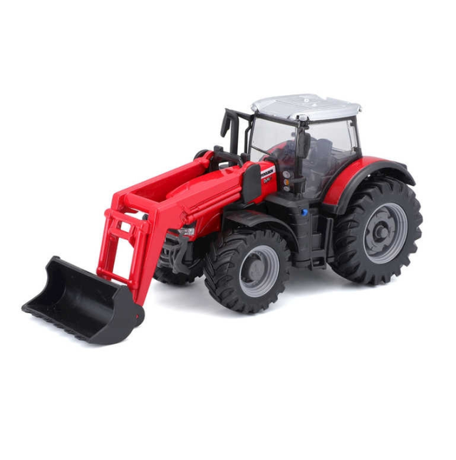 Bburago 10cm Massey Fergusson 8740S Tractor With Front Loader 1/50 Scale