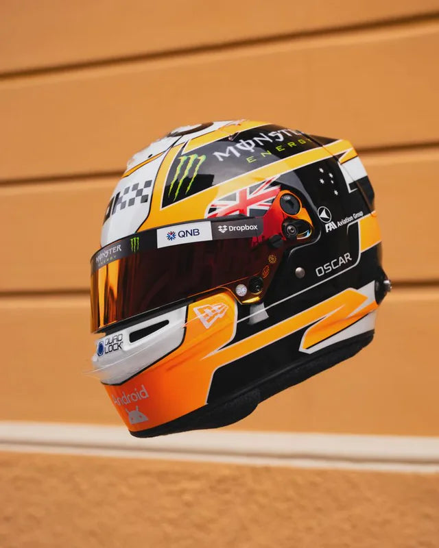 Spark Models F1 McLaren Formula 1 Team - Oscar Piastri - Monaco GP 2025 Mini Replica Helmet 1/5 Scale