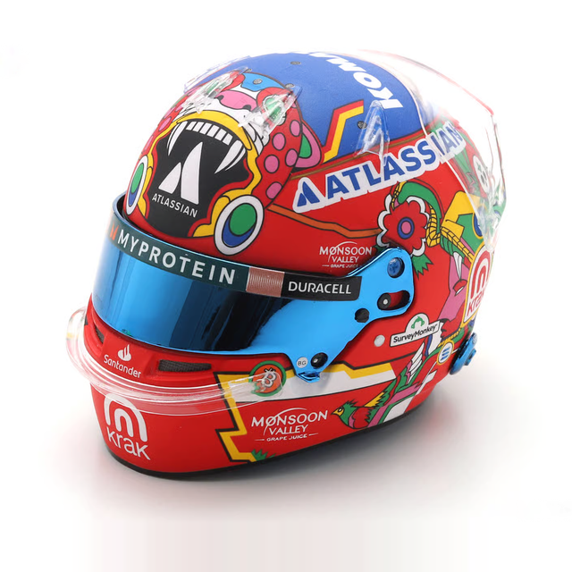 Spark Models F1 Williams Racing - Alexander Albon - Mexican GP 2025 1/5 Scale Mini Replica Helmet