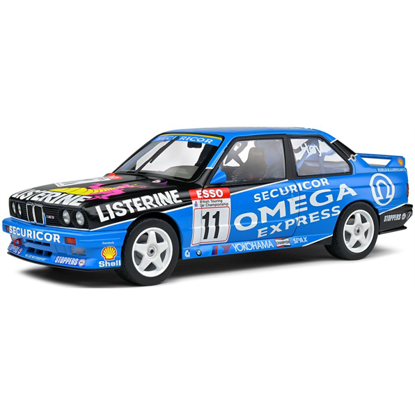 Solido BMW E30 M3 Blue BTCC 1991 1/18 Scale Model