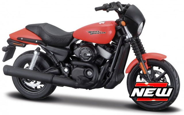 Maisto Harley-Davidson Street 750 2015 (Red/Black) 1/18 Scale Model Motorbike
