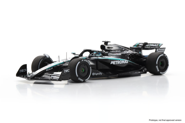 Spark Models F1 Mercedes F1 Team W16 No.63 Mercedes-AMG PETRONAS Winner Singapore GP 2025 George Russell 1/43 Scale Model