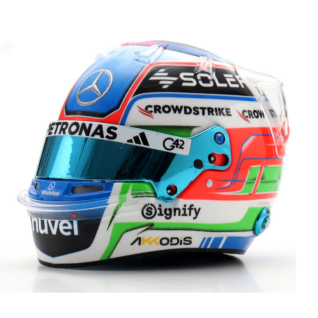 Spark Models F1 Mercedes-AMG PETRONAS F1 Team - Kimi Antonelli - US GP 2025 1/5 Scale Mini Replica Helmet